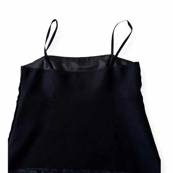 Prada Archival F/W 2005 Runway Opening Look Black Wool Lace Midi Dress IT46 - Picture 8 of 16